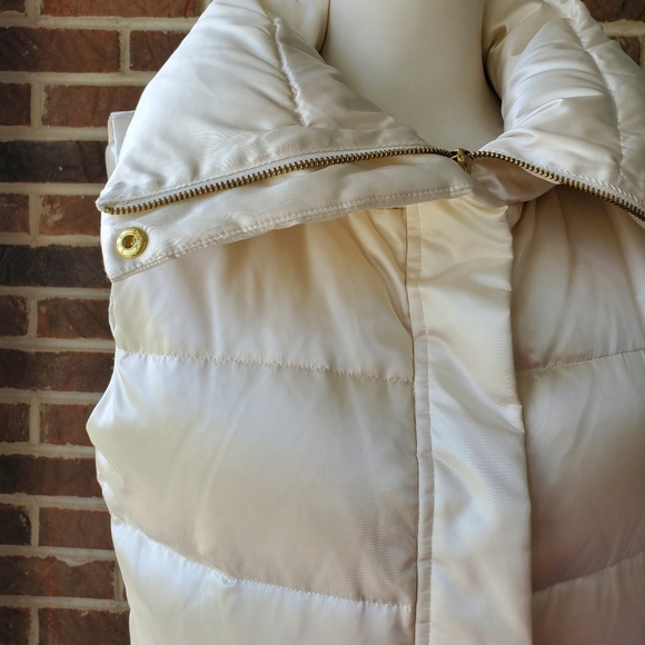 Talbots Ivory Puffer Down Filled Vest - Picture 4 of 6